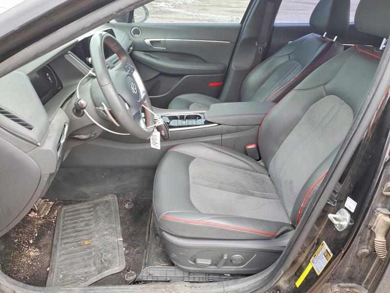 2022 Hyundai Sonata VIN KMHL44J27NA213971 COPART salvage auction — HAIL, Tx - Certificate Of Title, sold $7,700 on 2026-07-30 (photo 7)