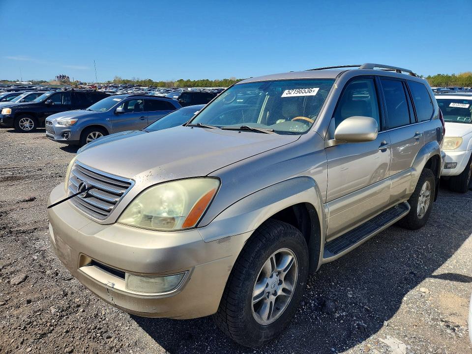 2003 Lexus Gx VIN JTJBT20X530001476 COPART salvage auction — MINOR DENT/SCRATCHES, Nj - Certificate Of Title, sold $3,300 on 2026-07-06 (photo 1)