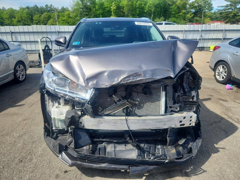 2019 Toyota VIN 5TDJZRFH8KS915464 COPART salvage auction — FRONT END, Ri - Salvage Certificate Of Title, sold $7,500 on 2026-07-16 (photo 5)