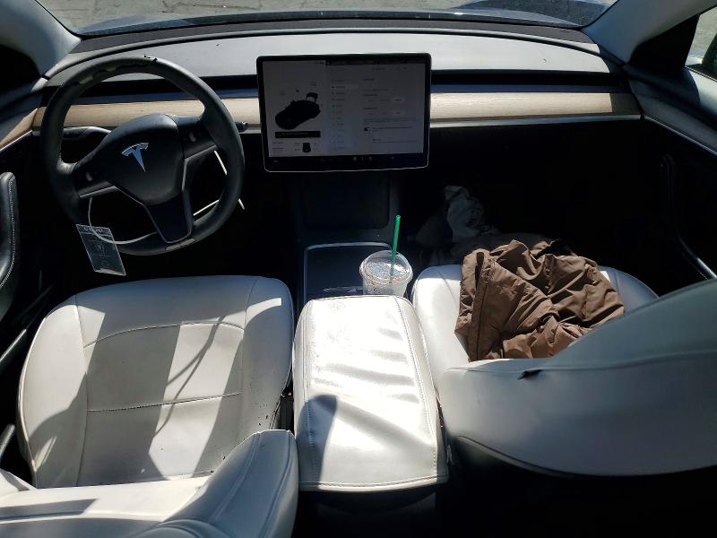 2021 Tesla VIN 5YJ3E1EB9MF032855 COPART salvage auction — FRONT END, Ca - Salvage Certificate, sold $4,650 on 2026-07-02 (photo 8)
