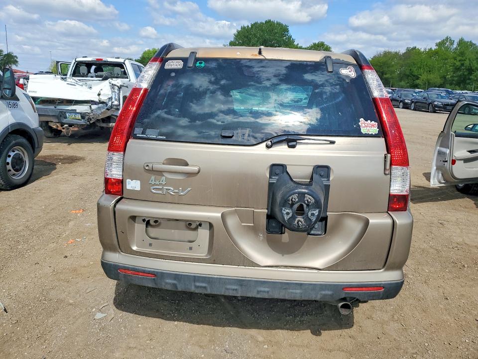 2006 Honda Cr-v VIN JHLRD78966C014860 COPART salvage auction — ROOF, Ia - Cert Of Title-Salvage Title, sold $80 on 2026-07-10 (photo 6)