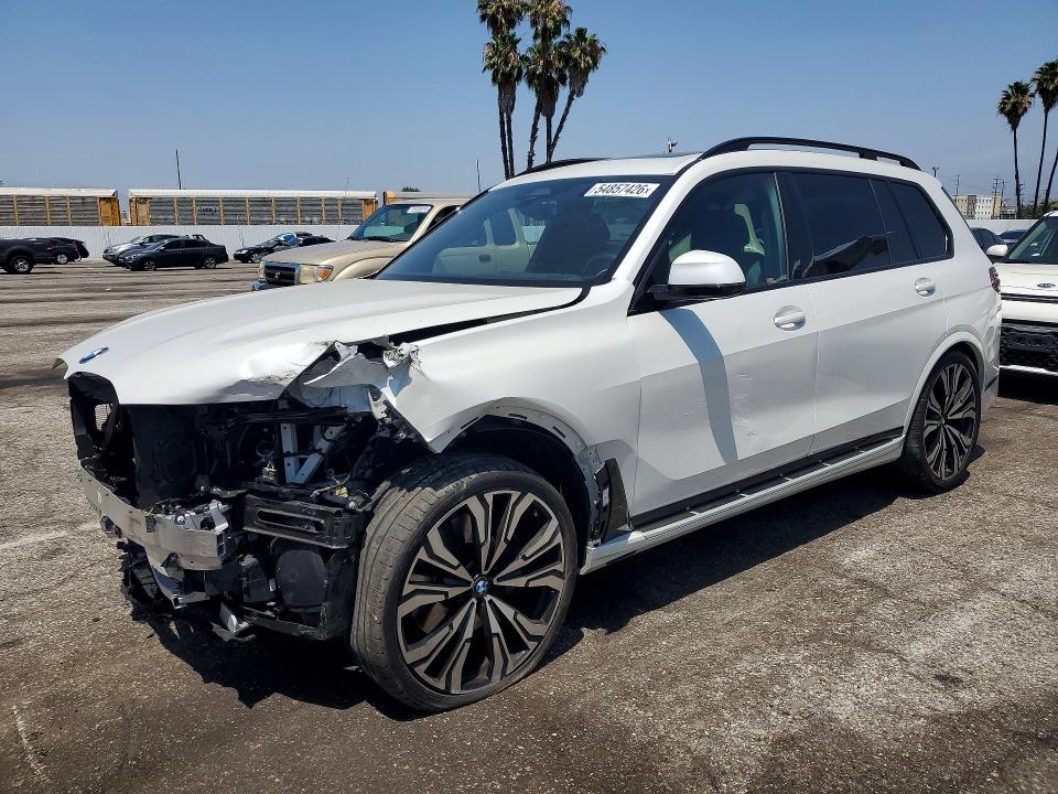 2025 BMW X7 VIN 5UX23EM01S9Z34687 COPART salvage auction — FRONT END, Ca - Salvage Certificate, sold $44,000 on 2026-07-24 (photo 1)