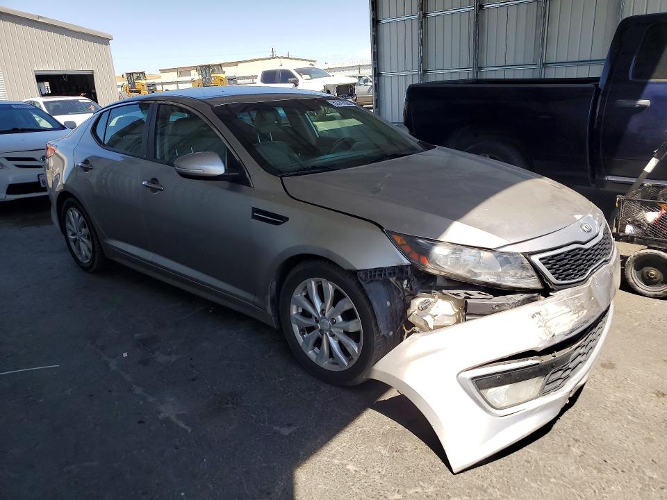 2014 Kia Optima VIN 5XXGN4A74EG320219 COPART salvage auction — FRONT END, Ca - Salvage Certificate, sold $1,100 on 2026-07-16 (photo 4)