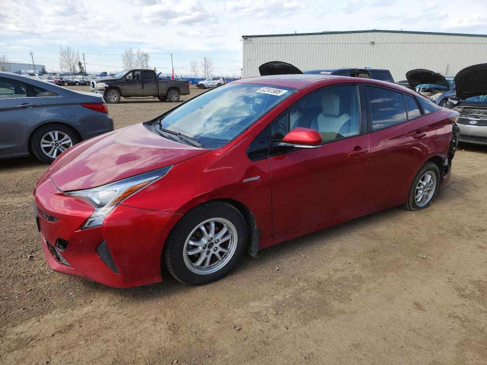 2017 Toyota Prius VIN JTDKARFU7H3530951 COPART salvage auction — FRONT END, AB - BOS - SALVAGE, sold $2,700 on 2026-07-21 (photo 1)