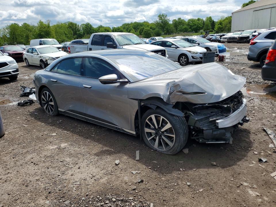2025 Lucid Air VIN 50EA1TEA4SA020183 COPART salvage auction — FRONT END, Pa - Dealer Only Salvage Title (P), sold $17,700 on 2026-07-28 (photo 4)