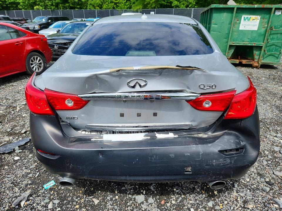 2017 Infiniti VIN JN1CV7AR7HM680894 COPART salvage auction — REAR END, Md - Cert Of Salvage > 75% Damage, sold $500 on 2026-07-31 (photo 6)