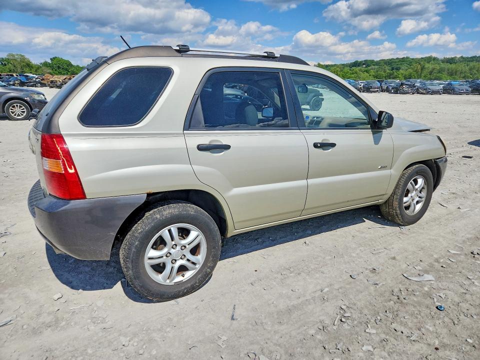 2007 Kia Sportage VIN KNDJE723377440057 COPART salvage auction — UNDERCARRIAGE, Il - Salvage Certificate, sold $275 on 2026-07-20 (photo 3)