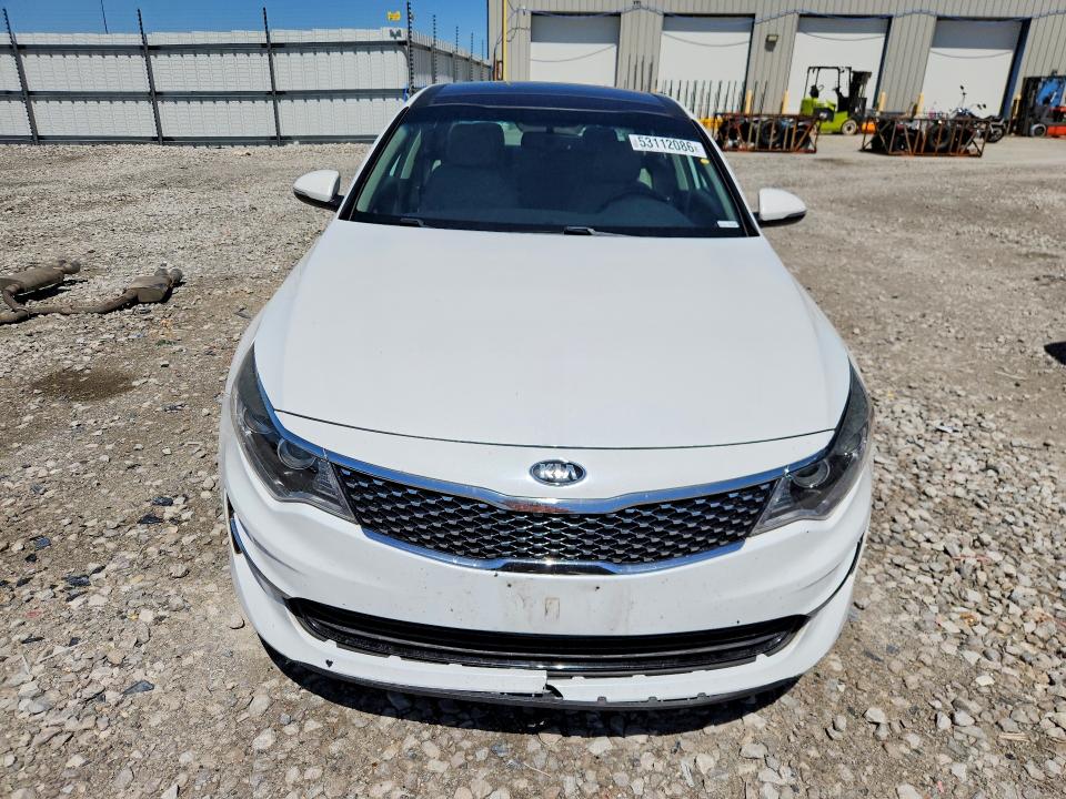 2016 Kia Optima VIN 5XXGU4L34GG063272 COPART salvage auction — ENGINE BURN, Il - Salvage Certificate, sold $900 on 2026-07-20 (photo 5)