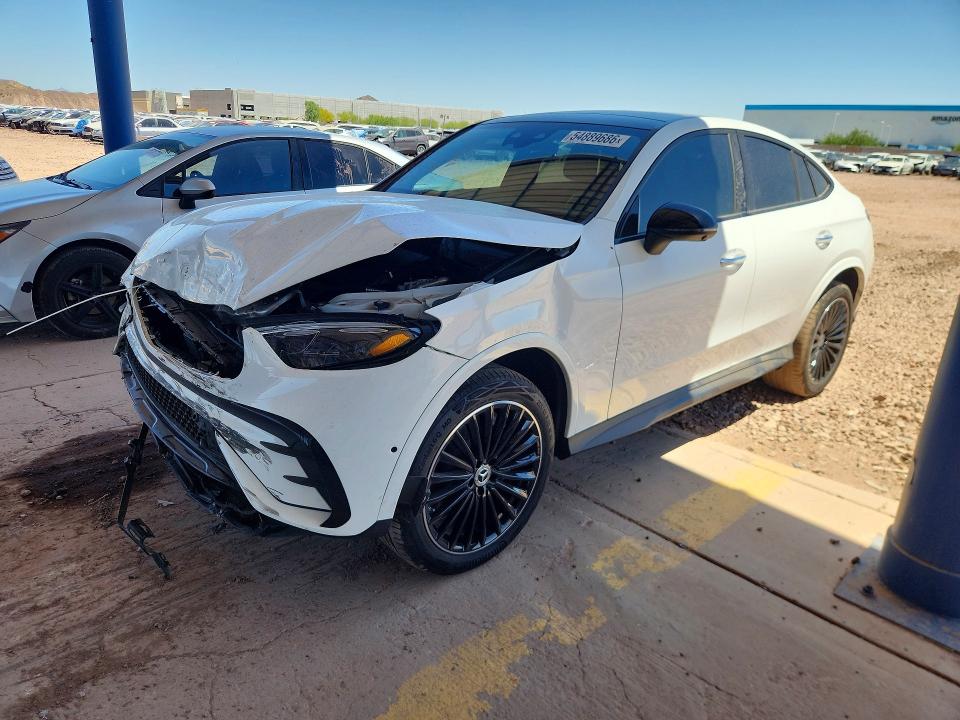 2025 Mercedes-benz VIN W1NKJ4HB0SF357495 COPART salvage auction — FRONT END, Az - Cert Of Title - Salvage, sold $32,250 on 2026-07-07 (photo 1)