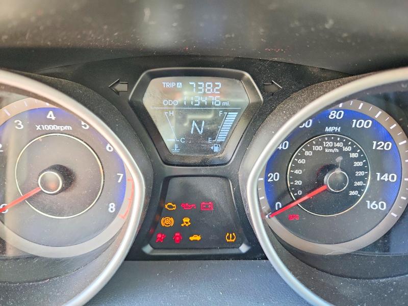 2013 Hyundai Elantra VIN KMHDH4AE9DU559164 COPART salvage auction — FRONT END, Ne - Cert Of Title-Salvage, sold $225 on 2026-07-14 (photo 9)