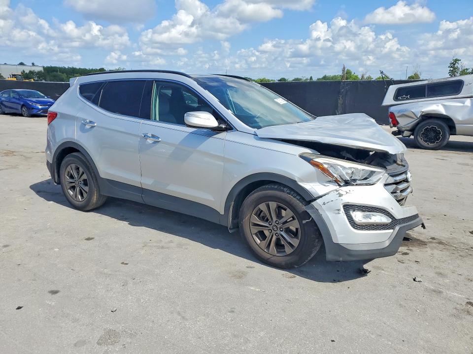 2014 Hyundai Santa fe VIN 5XYZU3LB4EG180563 COPART salvage auction — FRONT END, SC - CERT OF TITLE-SALVAGE, sold $450 on 2026-07-02 (photo 4)