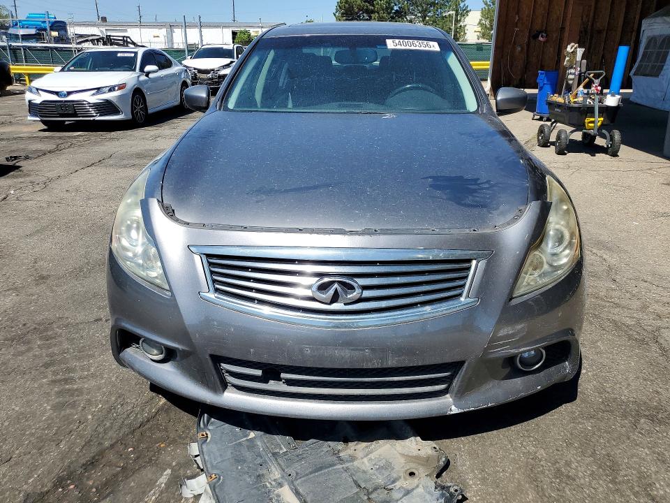 2012 Infiniti G VIN JN1CV6AR9CM679281 COPART salvage auction — FRONT END, Co - Public - Salvage Title, sold $525 on 2026-07-02 (photo 5)