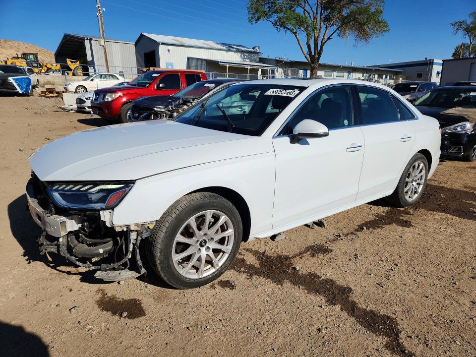 2023 Audi A4 VIN WAUABAF44PN001242 COPART salvage auction — FRONT END, Nm - Cert Of Title-Salvage, sold $8,500 on 2026-07-24 (photo 1)