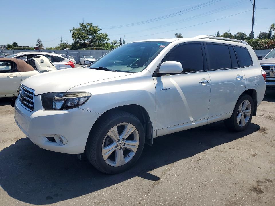 2008 Toyota Highlander VIN JTEES42A782105661 COPART salvage auction — FRONT END, CA - SALVAGE CERTIFICATE, sold $100 on 2026-07-21 (photo 1)