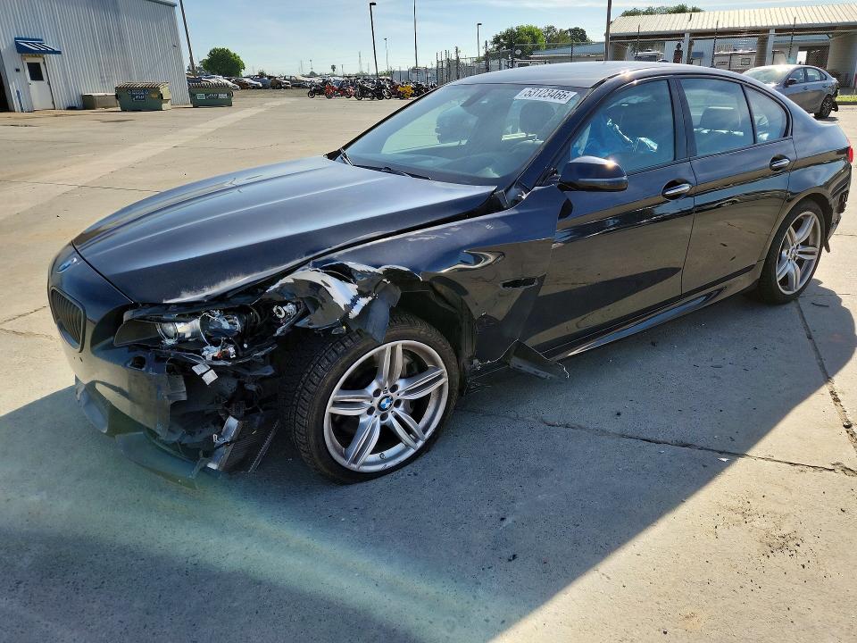 2015 BMW 5er VIN WBA5B1C56FG125806 COPART salvage auction — REAR END, Ca - Salvage Certificate, sold $2,400 on 2026-07-20 (photo 1)