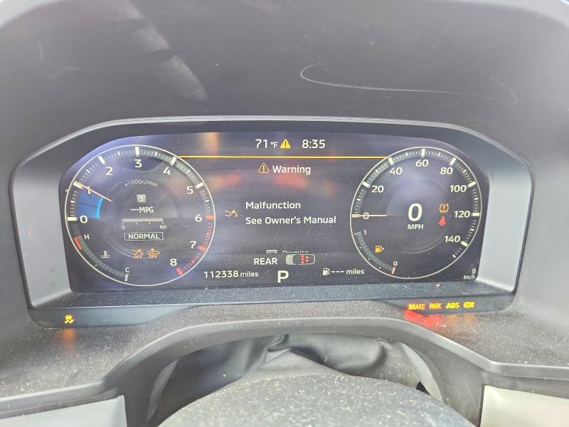 2022 Mitsubishi VIN JA4J4VA85NZ037441 COPART salvage auction — HAIL, Tx - Certificate Of Title, sold $11,600 on 2026-07-02 (photo 9)