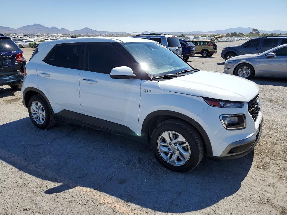 2022 Hyundai Venue VIN KMHRB8A36NU155544 COPART salvage auction — FRONT END, Ut - Salvage Certificate, sold $3,600 on 2026-07-28 (photo 4)