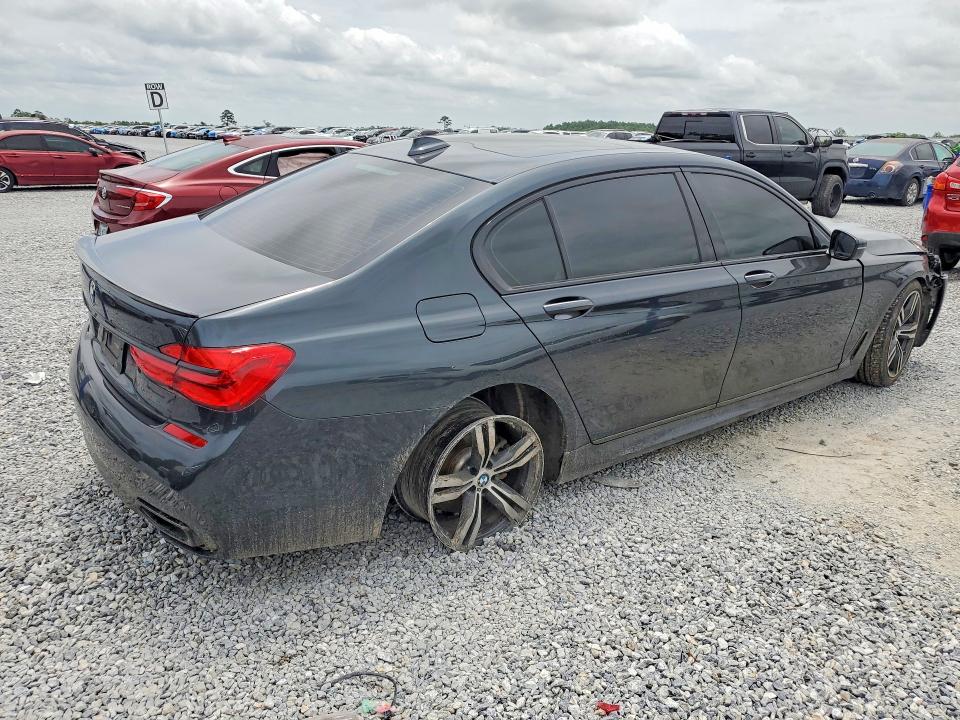 2019 BMW 7er VIN WBA7E2C5XKB217854 COPART salvage auction — FRONT END, Tx - Salvage Vehicle Title, sold $125 on 2026-08-03 (photo 3)