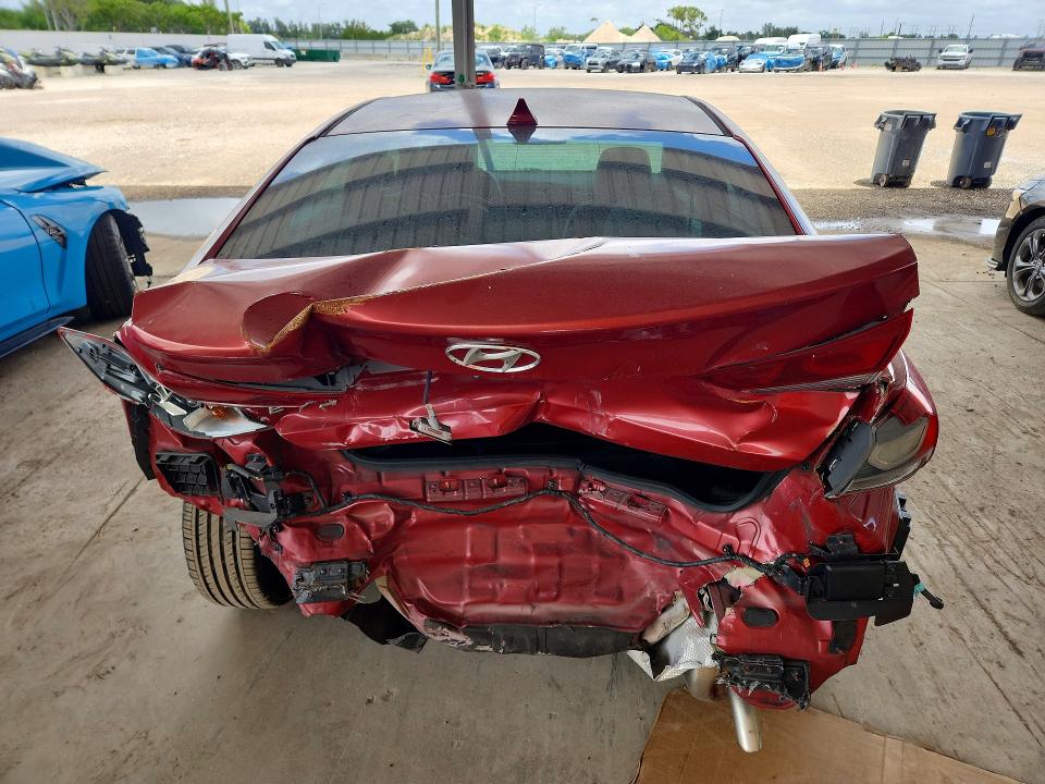 2018 Hyundai Elantra VIN KMHD84LF0JU470021 COPART salvage auction — REAR END, Fl - Cert Of Title Slvg Rebuildable, sold $1,600 on 2026-07-22 (photo 6)