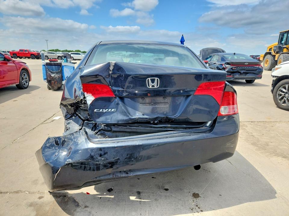 2008 Honda Civic VIN 1HGFA16508L097342 COPART salvage auction — REAR END, Tx - Salvage Vehicle Title, sold $800 on 2026-07-02 (photo 6)