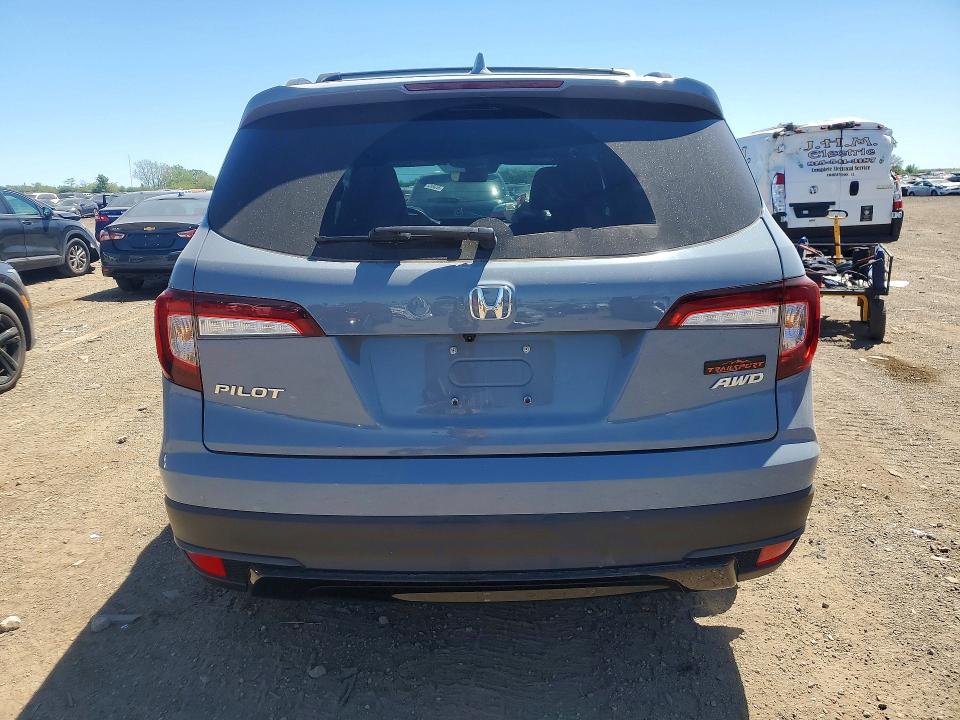 2022 Honda Pilot VIN 5FNYF6H86NB074479 COPART salvage auction — FRONT END, IL - SALVAGE CERTIFICATE, sold $12,300 on 2026-07-28 (photo 6)