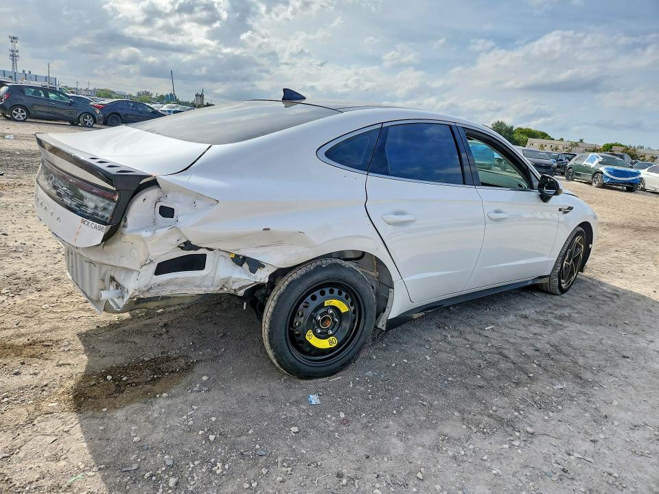 2024 Hyundai Sonata VIN KMHL14JAXRA382145 COPART salvage auction — REAR END, ID - SALVAGE CERTIFICATE OF TITLE, sold $9,300 on 2026-07-27 (photo 3)