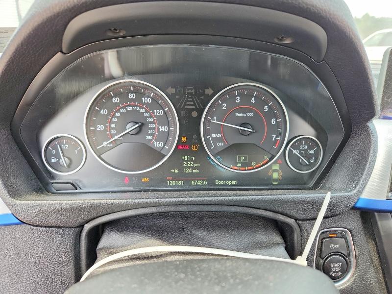 2013 BMW 3er VIN WBA3A5C55DF350349 COPART salvage auction — FRONT END, Va - Cert Of Title - Salvage, sold $1,400 on 2026-08-10 (photo 9)