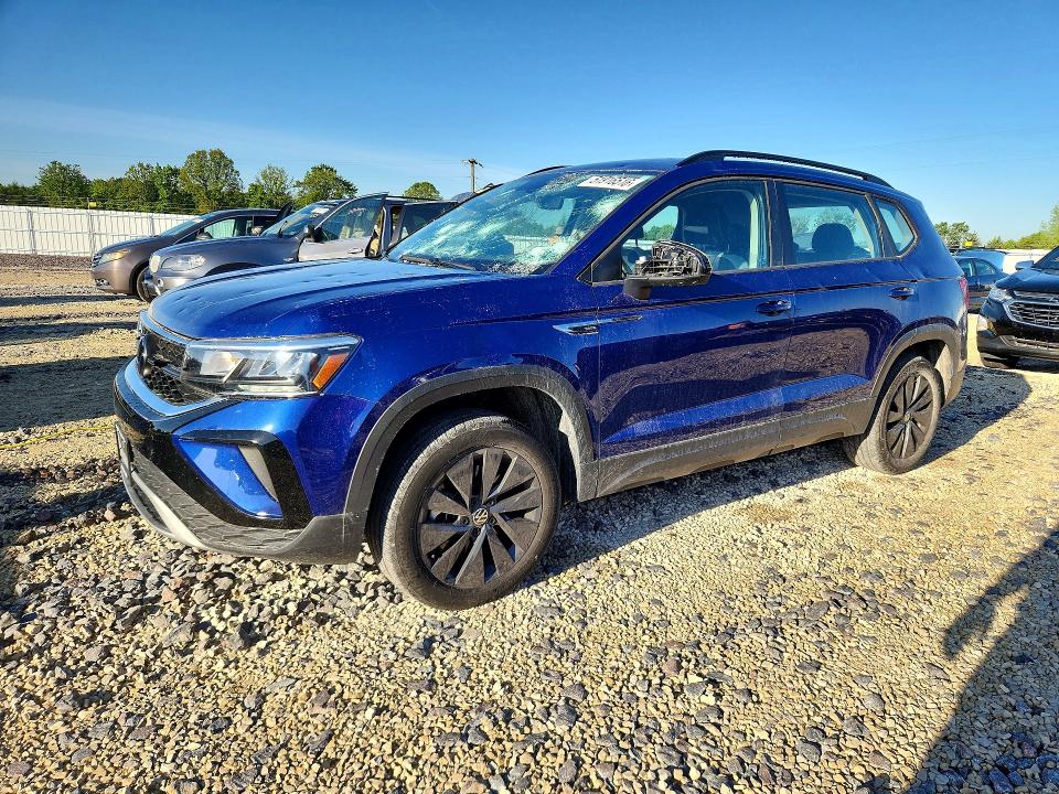 2024 Volkswagen Taos VIN 3VV5X7B25RM105590 COPART salvage auction — HAIL, Mo - Salvage Certificate Of Title, sold $6,750 on 2026-07-18 (photo 1)