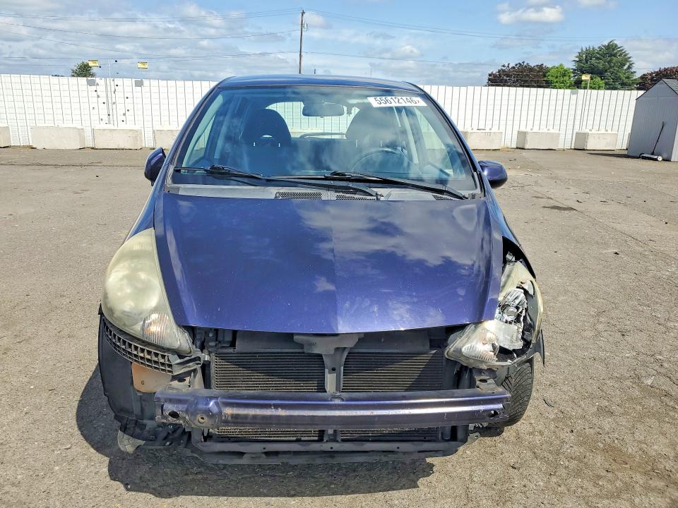 2008 Honda Fit VIN JHMGD37658S058313 COPART salvage auction — FRONT END, Or - Salvage Title Certificate, sold $700 on 2026-07-27 (photo 5)