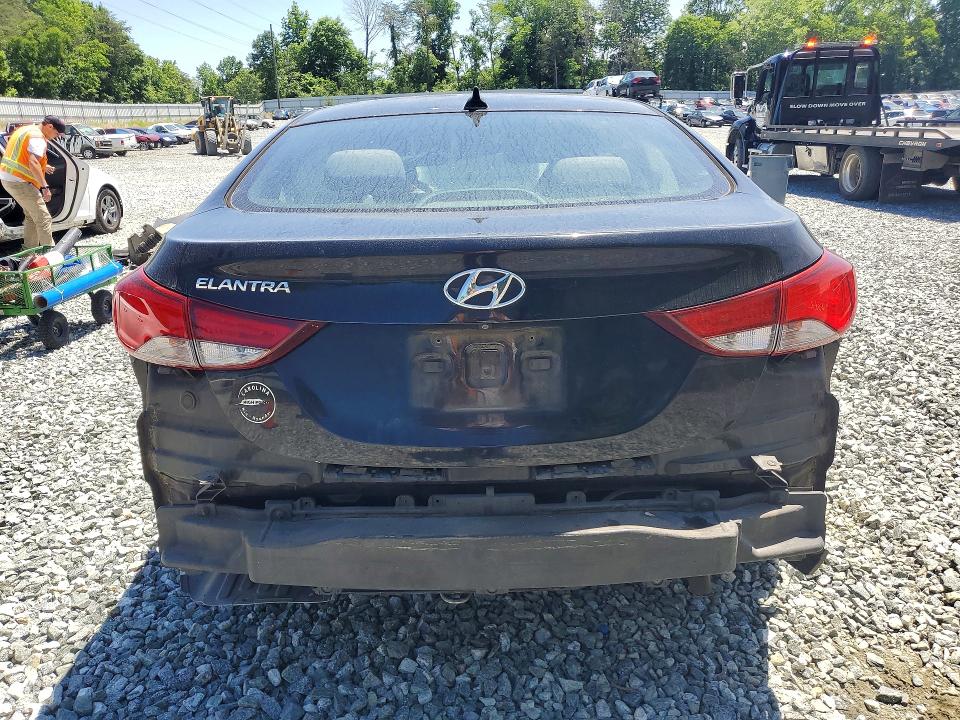2016 Hyundai Elantra VIN KMHDH4AE5GU557951 COPART salvage auction — FRONT END, Nc - Salvage Certificate Of Title, sold $800 on 2026-07-08 (photo 6)