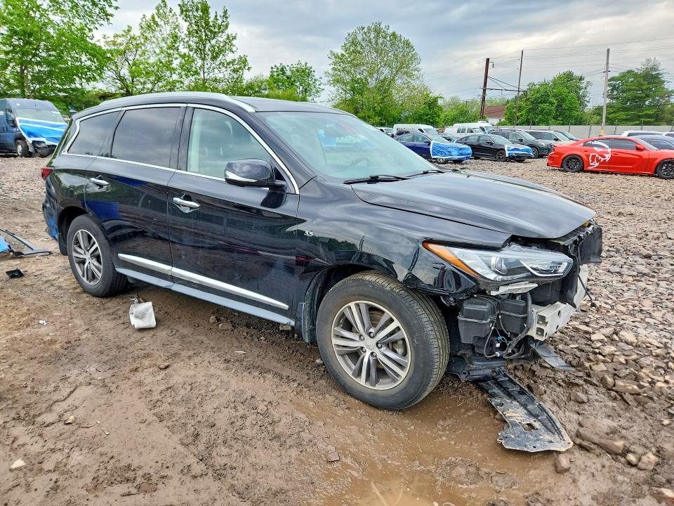 2019 Infiniti Qx60 VIN 5N1DL0MM2KC554451 COPART salvage auction — FRONT END, Pa - Certificate Of Salvage, sold $3,550 on 2026-07-22 (photo 4)
