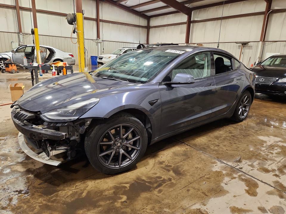 2022 Tesla Model 3 VIN 5YJ3E1EA9NF188743 COPART salvage auction — REAR END, Pa - Certificate Of Salvage, sold $5,100 on 2026-07-17 (photo 1)