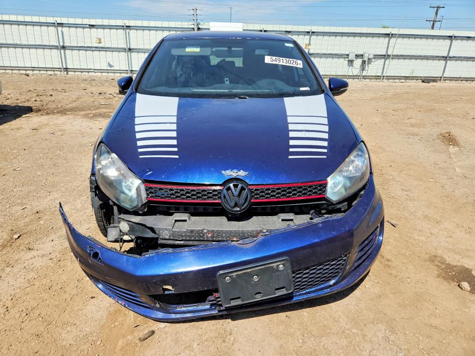 2012 Volkswagen Gti VIN WVWHD7AJ8CW164461 COPART salvage auction — FRONT END, Il - Salvage Certificate, sold $1,650 on 2026-07-21 (photo 5)