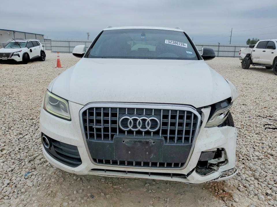 2017 Audi Q5 VIN WA1C2AFP1HA043165 COPART salvage auction — FRONT END, Tx - Salvage Vehicle Title, sold $1,600 on 2026-07-02 (photo 5)