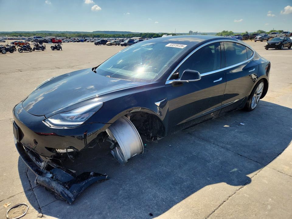 2020 Tesla Model 3 VIN 5YJ3E1EA5LF802247 COPART salvage auction — FRONT END, Tx - Salvage Vehicle Title, sold $3,750 on 2026-07-20 (photo 1)