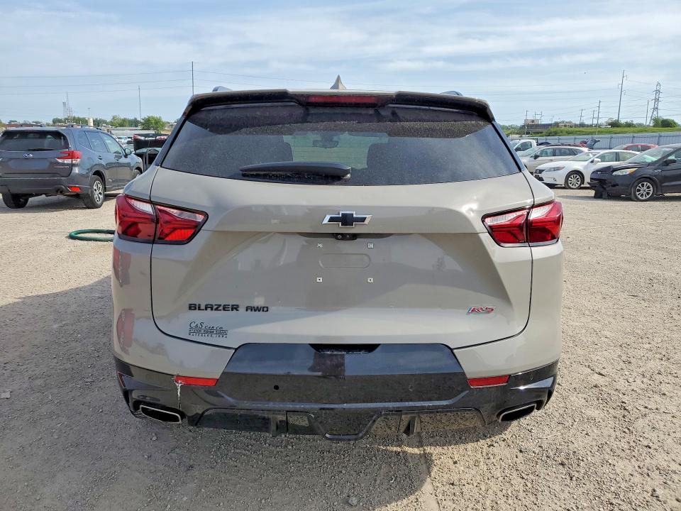 2021 Chevrolet Blazer VIN 3GNKBKRS2MS529846 COPART salvage auction — HAIL, Id - Salvage Certificate Of Title, sold $4,600 on 2026-07-29 (photo 6)