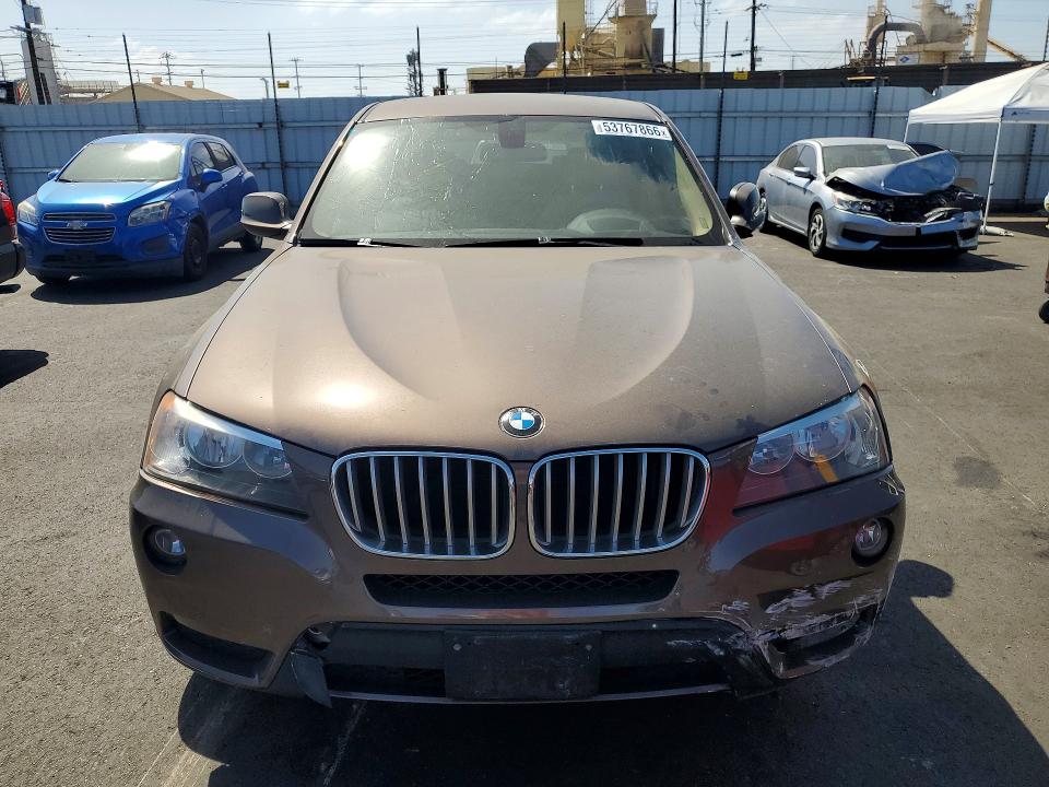 2014 BMW X3 VIN 5UXWX9C58E0D17504 COPART salvage auction — UNDERCARRIAGE, Ca - Salvage Certificate, sold $625 on 2026-07-08 (photo 5)