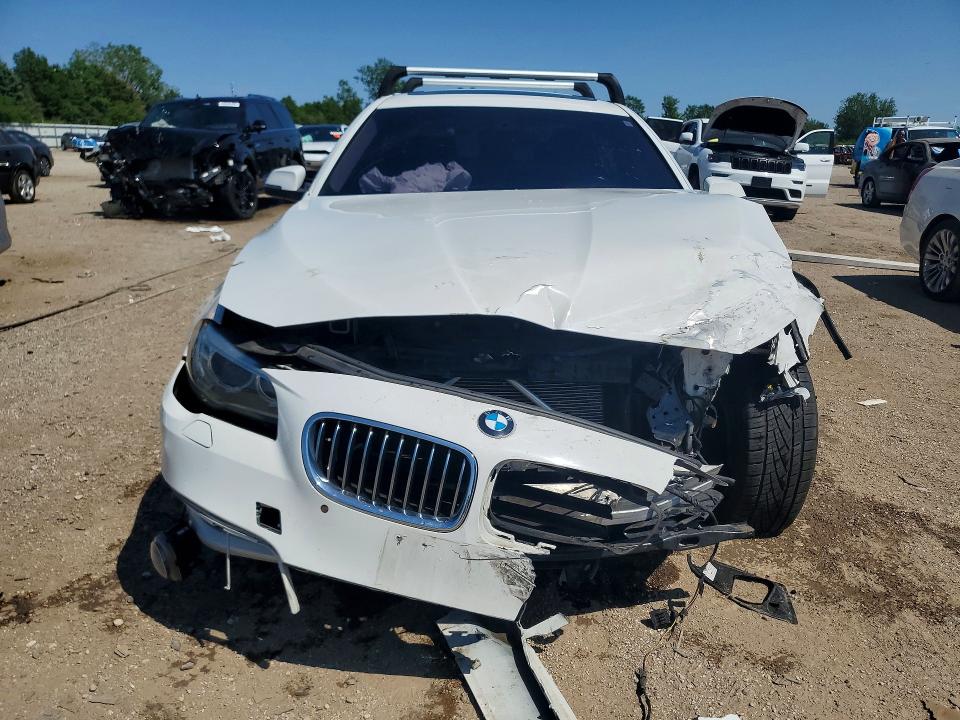 2015 BMW 5er VIN WBA5A7C59FD622971 COPART salvage auction — FRONT END, Il - Salvage Certificate, sold $1,600 on 2026-07-14 (photo 5)