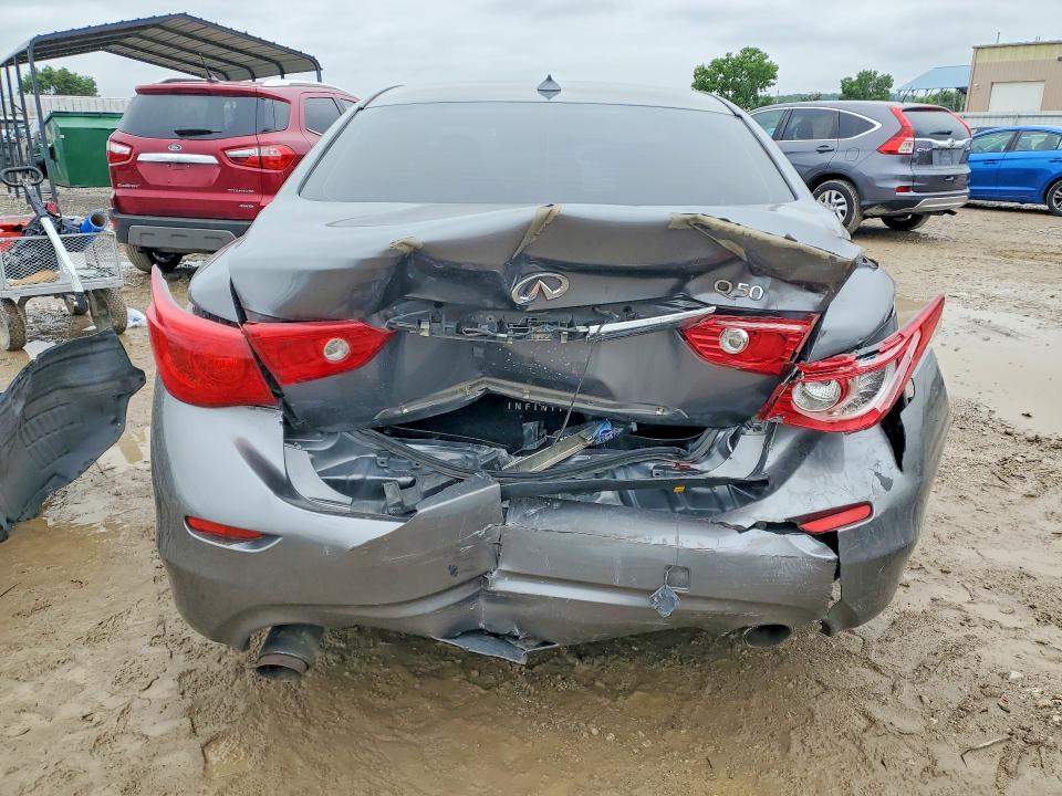 2015 Infiniti Q50 VIN JN1BV7APXFM332952 COPART salvage auction — REAR END, Mo - Cert Of Title-Prior Salvage, sold $550 on 2026-07-07 (photo 6)