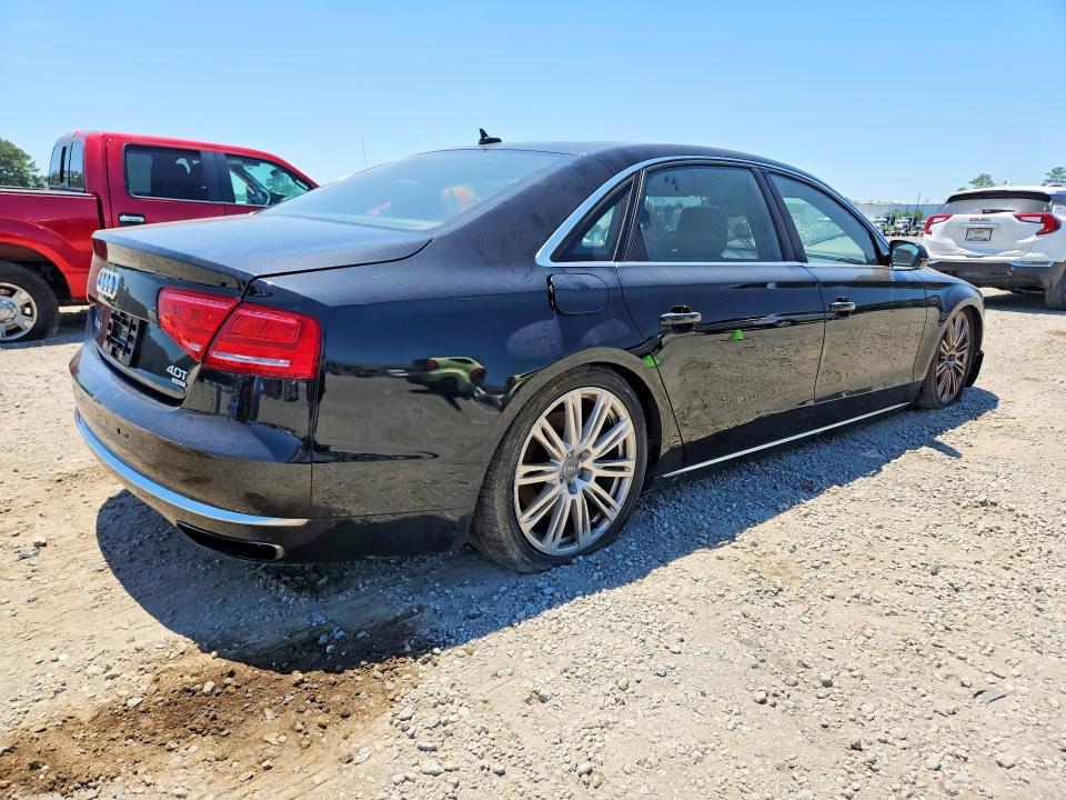 2013 Audi A8 VIN WAUR2AFD2DN010455 COPART salvage auction — NORMAL WEAR, Nc - Dealer Only Clean Title, sold $1,400 on 2026-07-27 (photo 3)