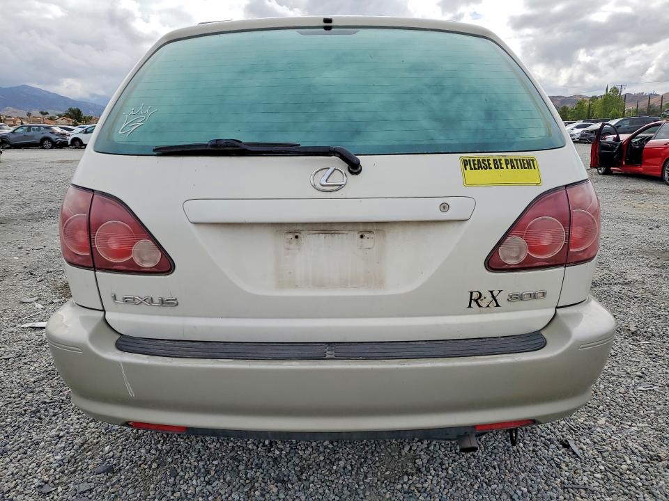 2000 Lexus Rx 300 VIN JT6GF10U0Y0077511 COPART salvage auction — FRONT END, Ut - Salvage Certificate, sold $525 on 2026-07-08 (photo 6)