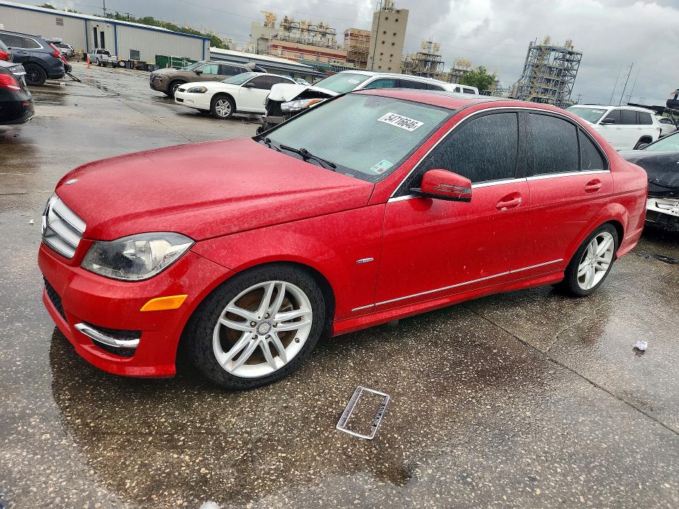 2012 Mercedes-benz VIN WDDGF4HBXCR203980 COPART salvage auction — MINOR DENT/SCRATCHES, La - Certificate Of Title (P), sold $650 on 2026-07-07 (photo 1)