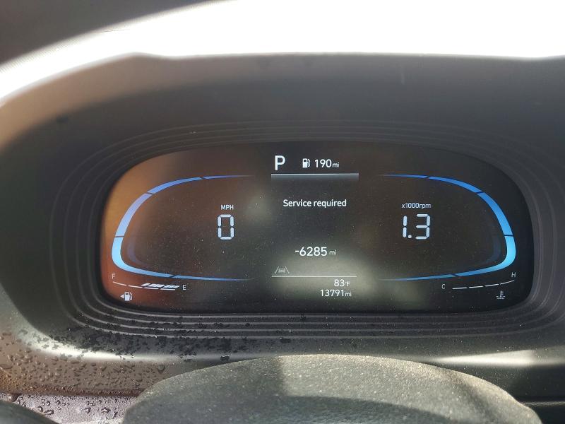 2025 Hyundai Venue VIN KMHRB8A34SU411935 COPART salvage auction — FRONT END, Sc - Cert Of Title-Salvage, sold $1,600 on 2026-07-31 (photo 9)