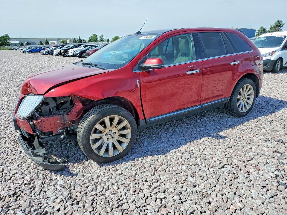 2014 Lincoln Mkx VIN 2LMDJ8JK8EBL09377 COPART salvage auction — FRONT END, IA - CERT OF TITLE-SALVAGE TITLE, sold $450 on 2026-07-08 (photo 1)