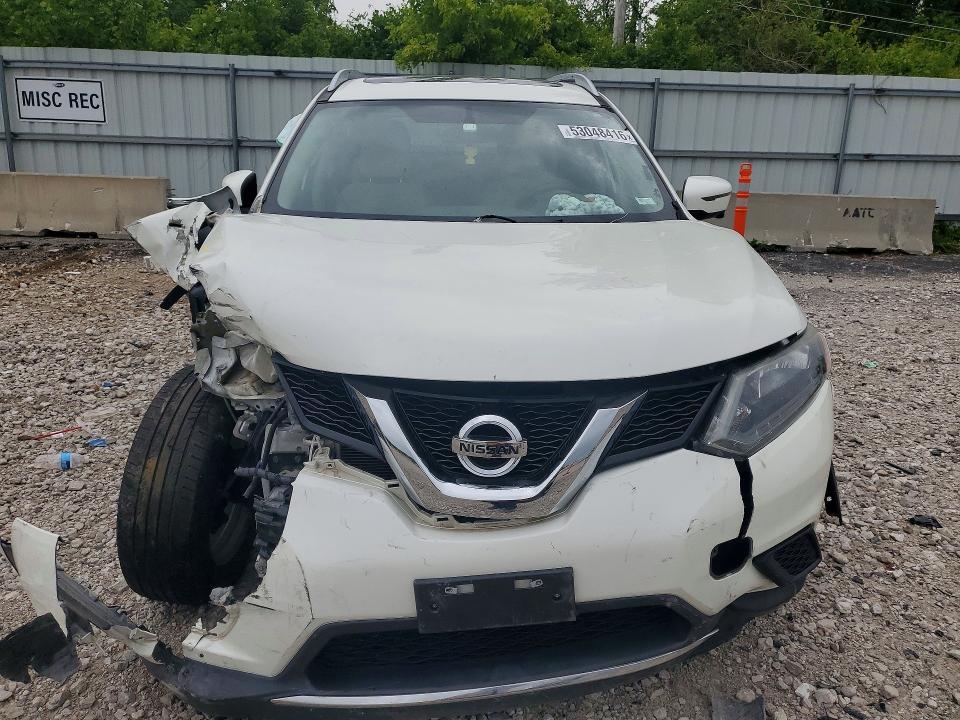 2016 Nissan Rogue VIN 5N1AT2MV5GC770339 COPART salvage auction — FRONT END, Mo - Salvage Certificate Of Title, sold $800 on 2026-07-02 (photo 5)