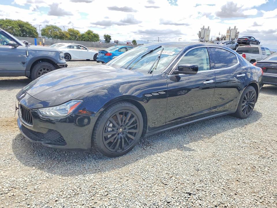2016 Maserati Ghibli VIN ZAM57XSA6G1175689 COPART salvage auction — MINOR DENT/SCRATCHES, CA - DIS/DLR/EXP ONLY CLEAN TITLE, sold $4,100 on 2026-07-27 (photo 1)