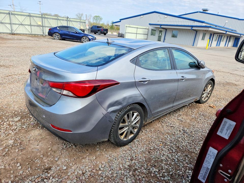 2015 Hyundai Elantra VIN KMHDH4AEXFU235238 COPART salvage auction — VANDALISM, Ny - Mv907A-Parts Only, sold $450 on 2026-07-13 (photo 3)