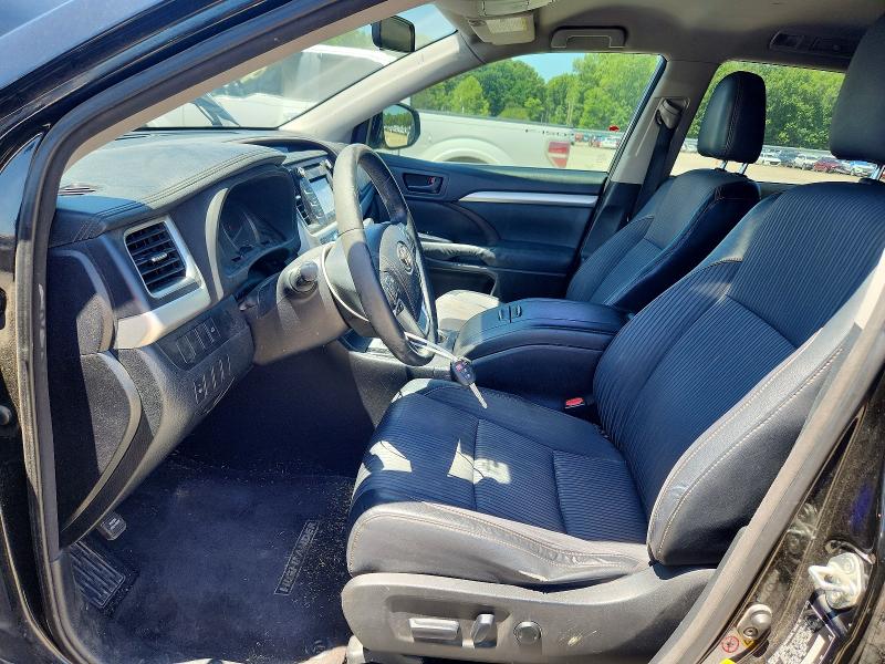 2014 Toyota Highlander VIN 5TDZKRFH4ES015219 COPART salvage auction — FRONT END, Id - Salvage Certificate Of Title, sold $3,750 on 2026-07-22 (photo 7)