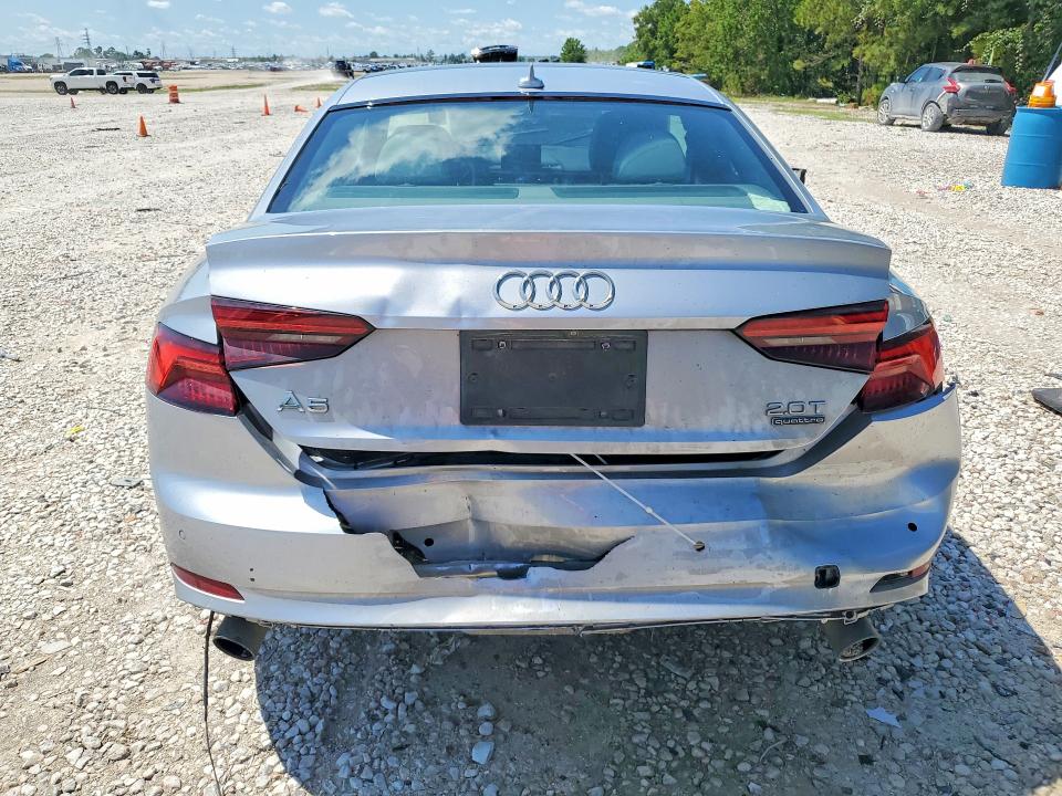 2018 Audi A5 VIN WAUTNAF56JA030474 COPART salvage auction — REAR END, Tx - Certificate Of Title, sold $925 on 2026-07-24 (photo 6)