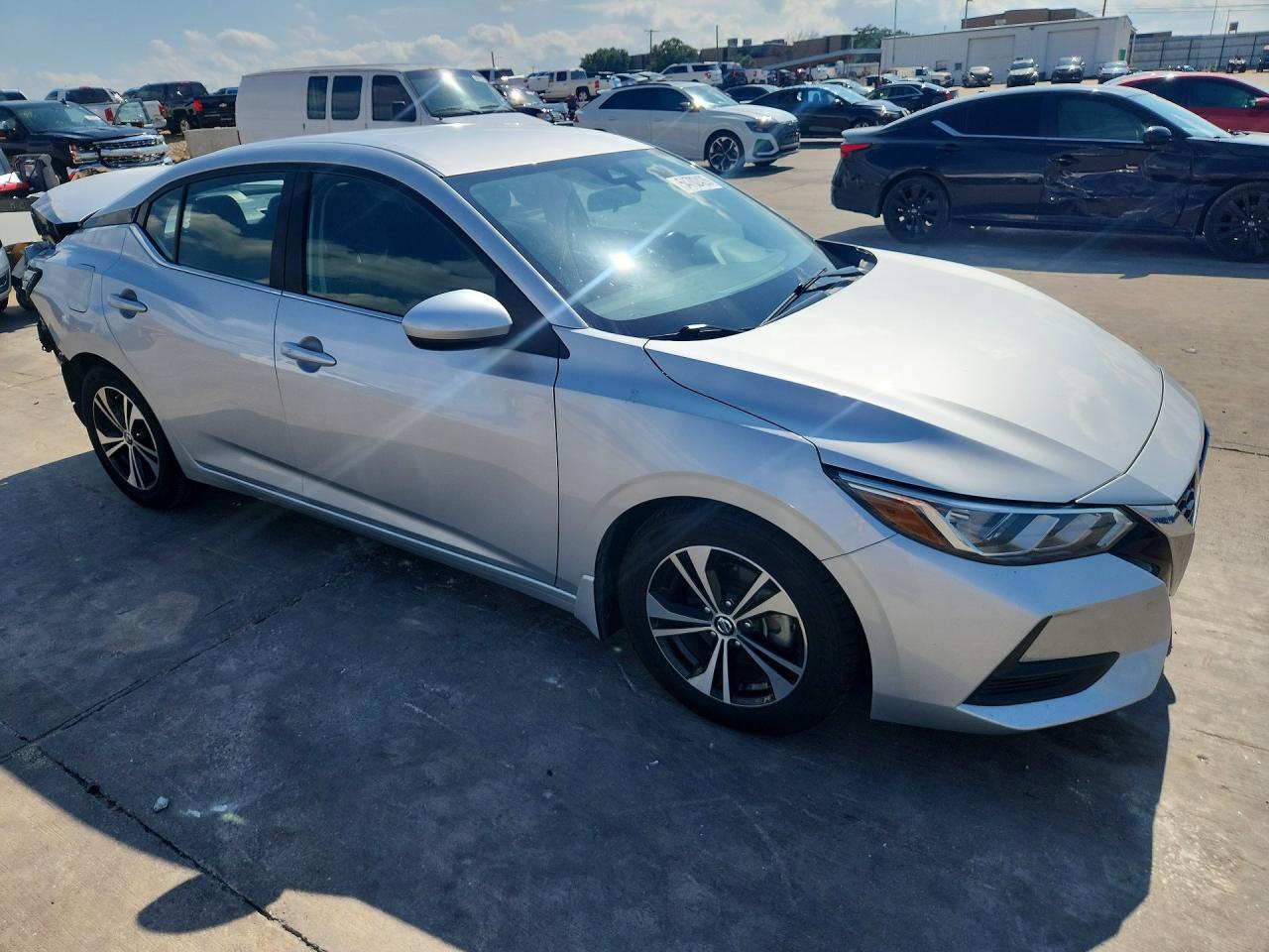 2022 Nissan Sentra VIN 3N1AB8CV3NY209155 COPART salvage auction — Rear End, TX - SALVAGE VEHICLE TITLE, sold $2,250 on 2026-07-09 (photo 4)